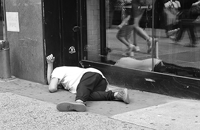 Homeless : Street Life : New York : Personal Photo Projects : Photos : Richard Moore : Photographer